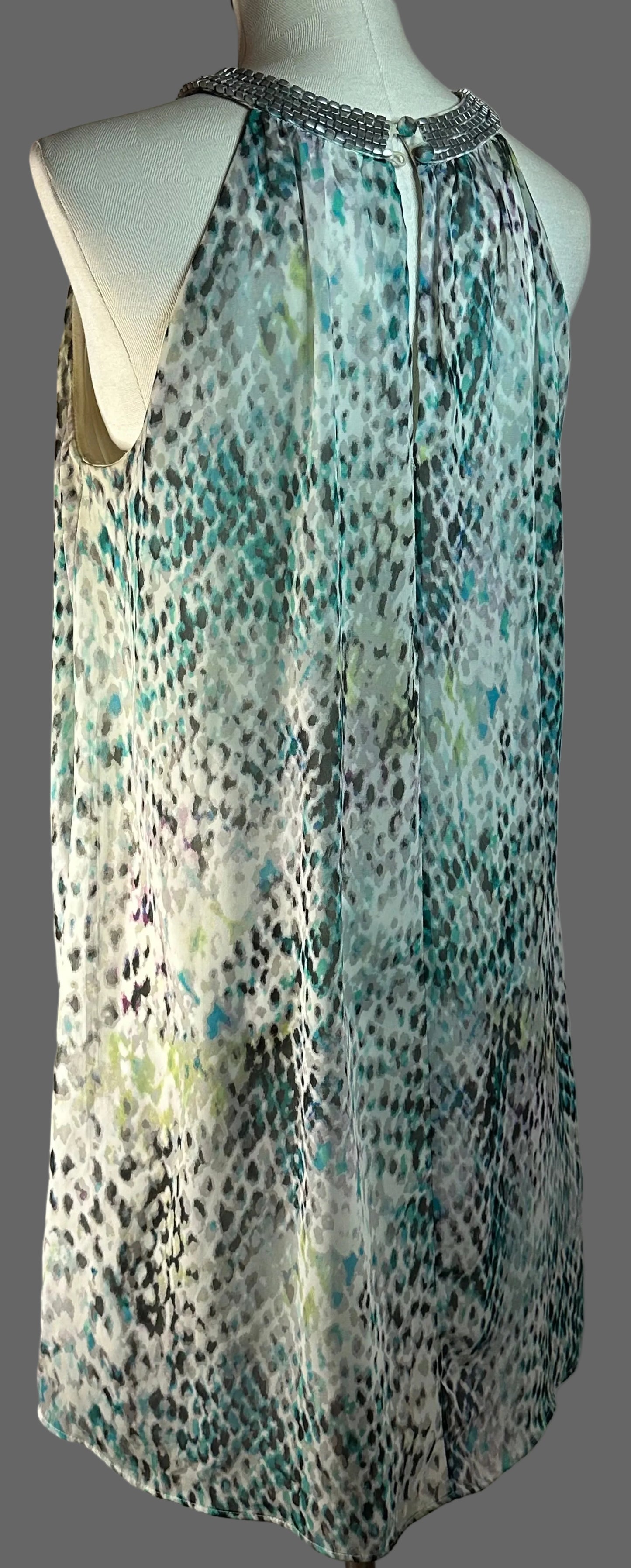 Vince Camuto - Multi Colour Snake Skin Print Dress - Size is 8