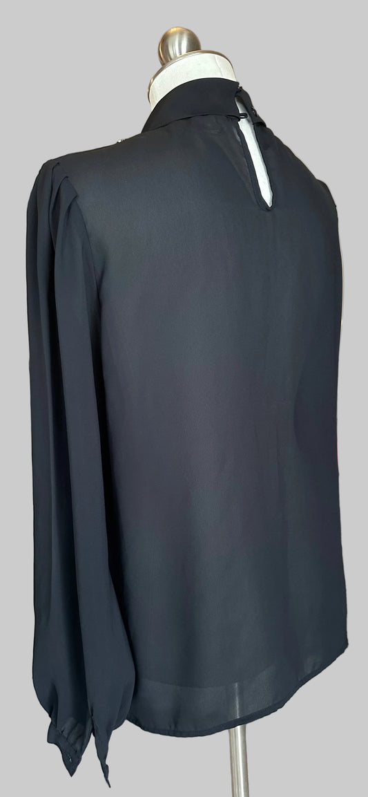 #Elite International - Long Sleeve Blouse - Vintage Blouse from Japan