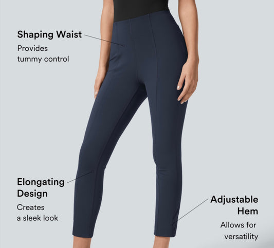 Halara - Flex High Waisted Tummy Control Adjustable Hem Work Pant 7/8 Pant