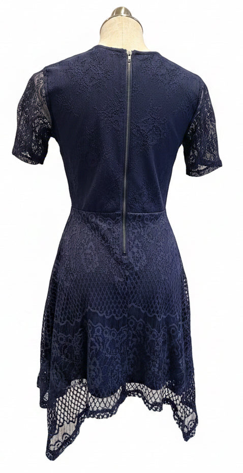 *Love, Fire Lace Dress - Royal Navy Blue