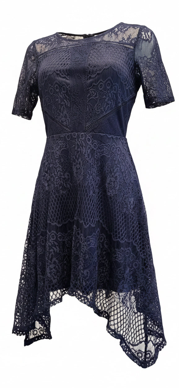 *Love, Fire Lace Dress - Royal Navy Blue