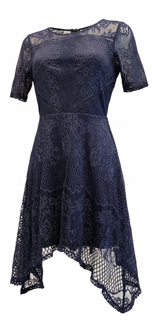 *Love, Fire Lace Dress - Royal Navy Blue
