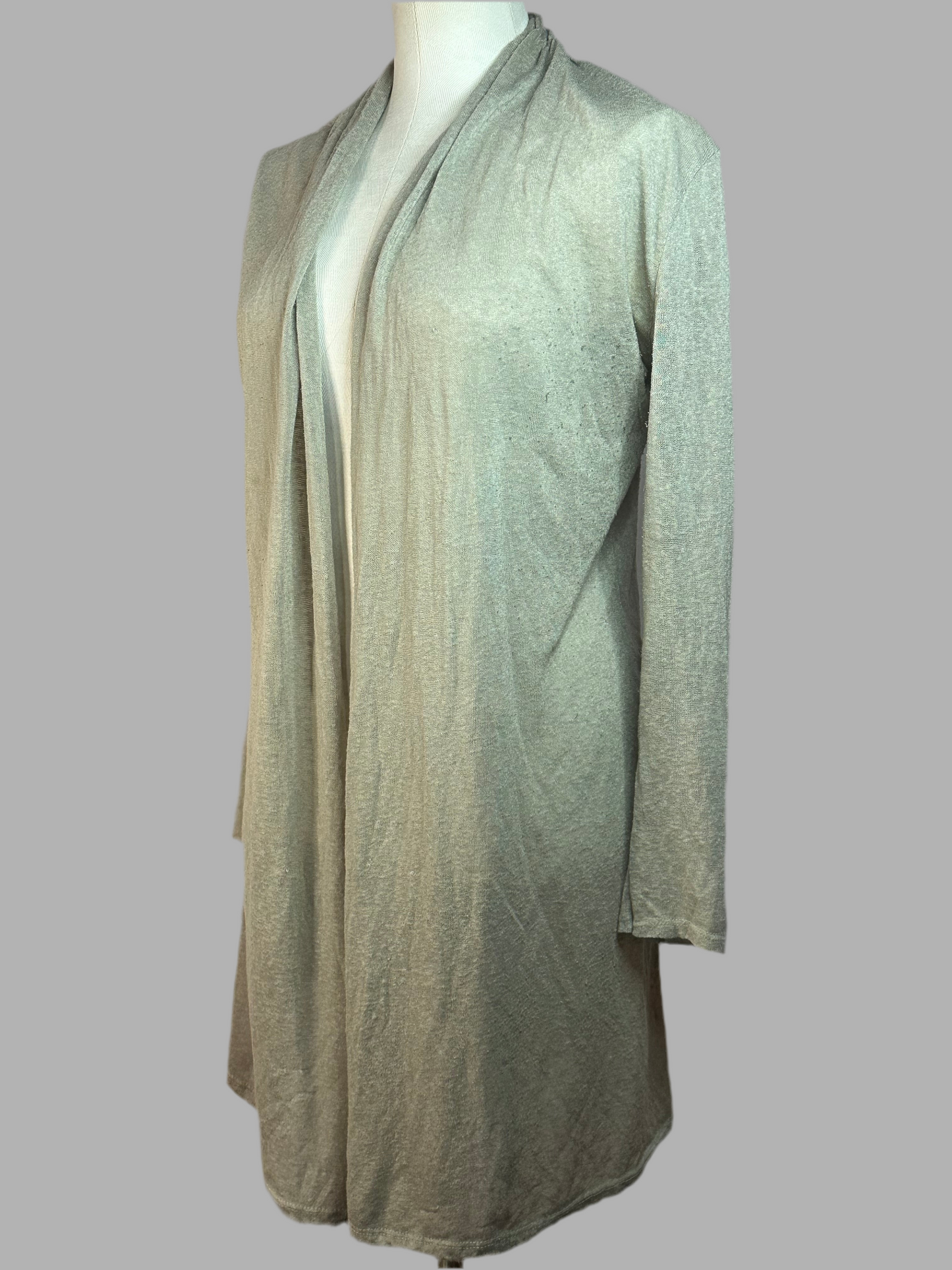 Beige Open Cardigan