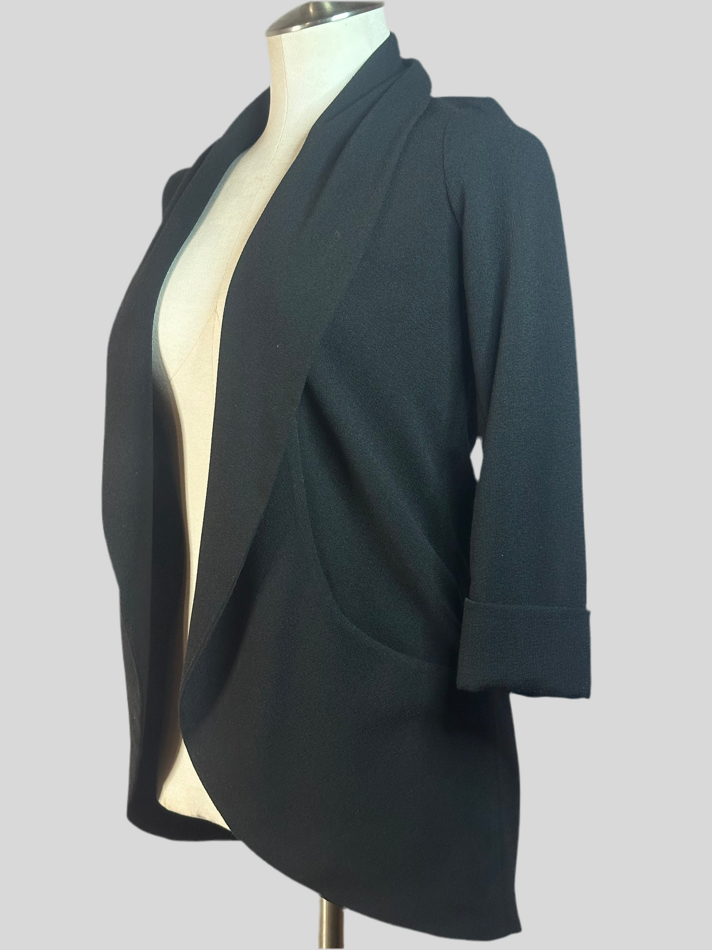 Wilfred Aritzia - Crepe Chevalier Black Blazer Cardigan
