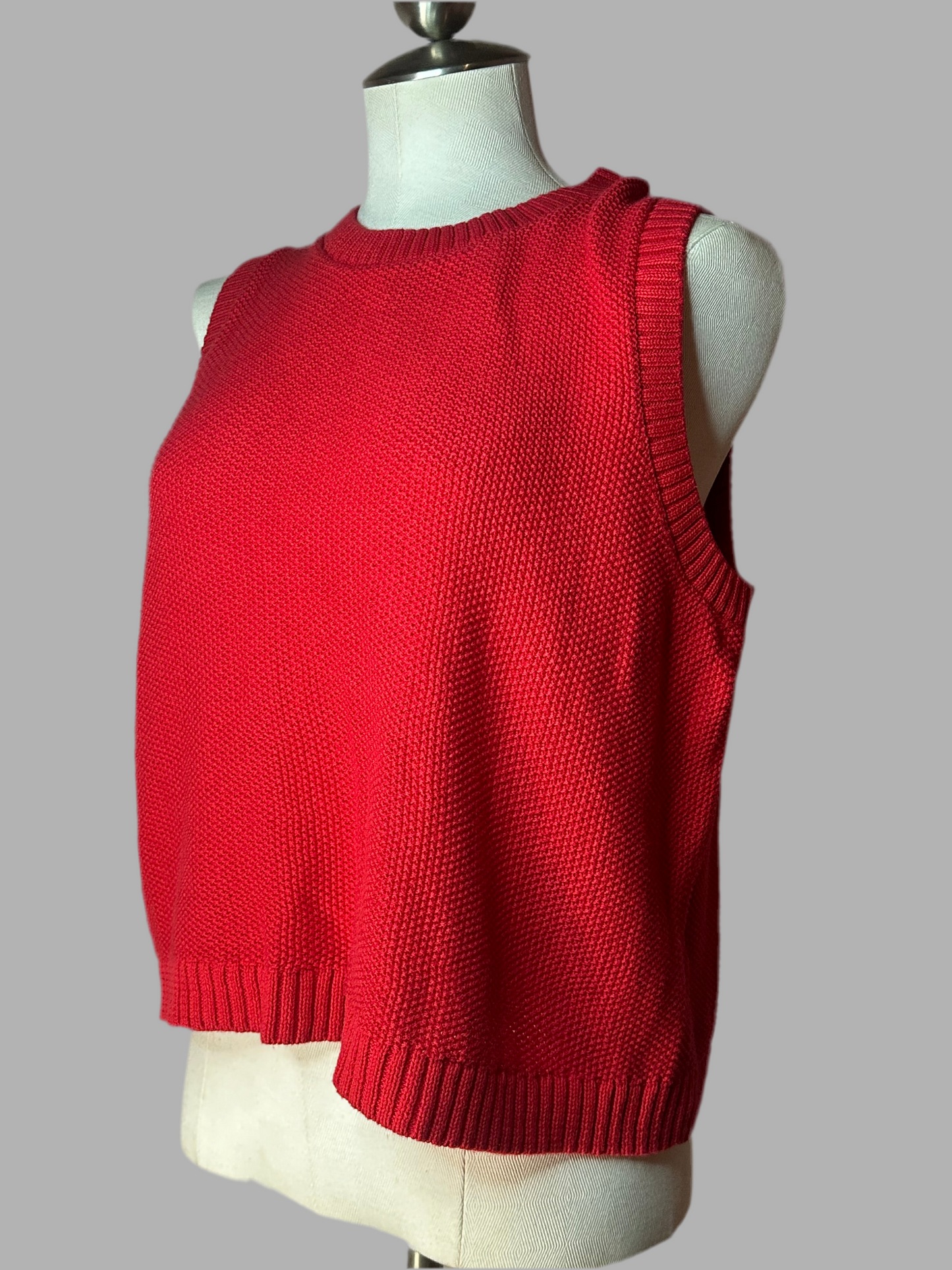 ICHI - Laced Back Textured Sweater Vest - BNWT