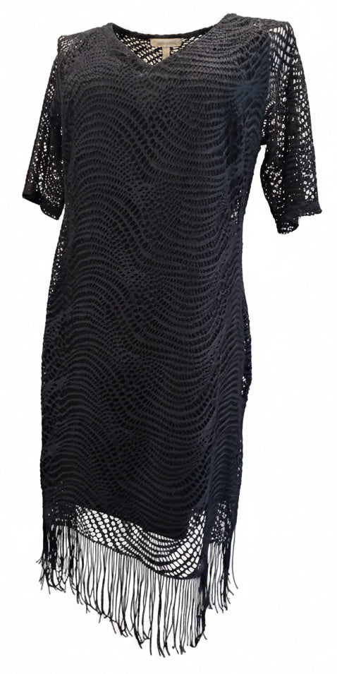 *Emma & Michele Dress with Lace and Bottom Fringe