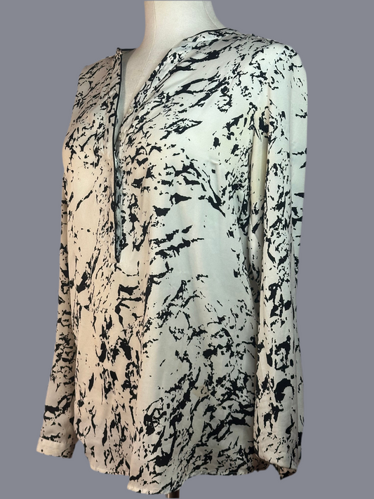 Como - Black & White Blouse