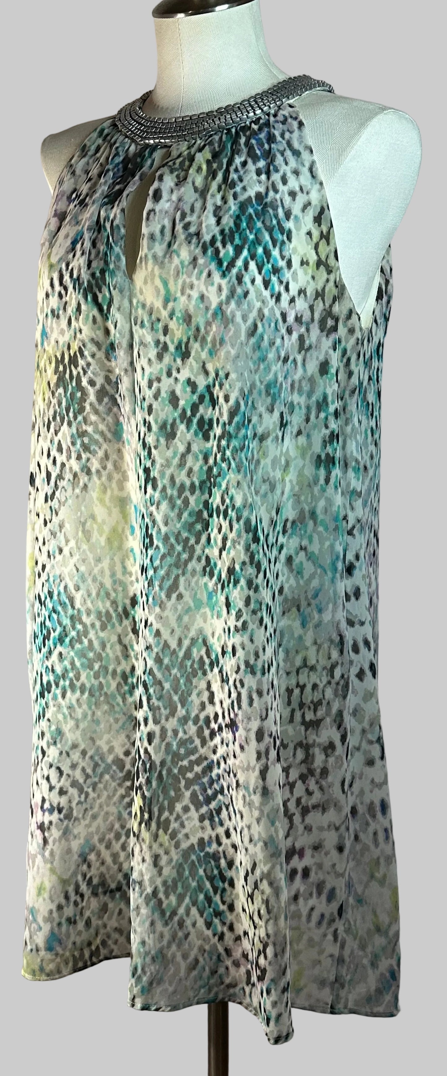 Vince Camuto - Multi Colour Snake Skin Print Dress - Size is 8
