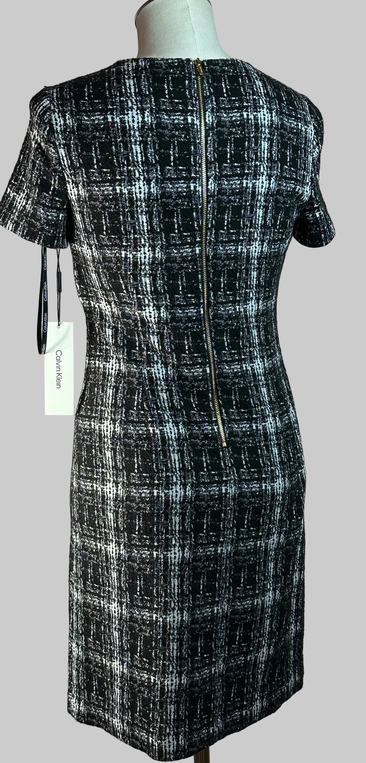 Calvin Klein - Black and White Dress - Size is 4 - BNWT