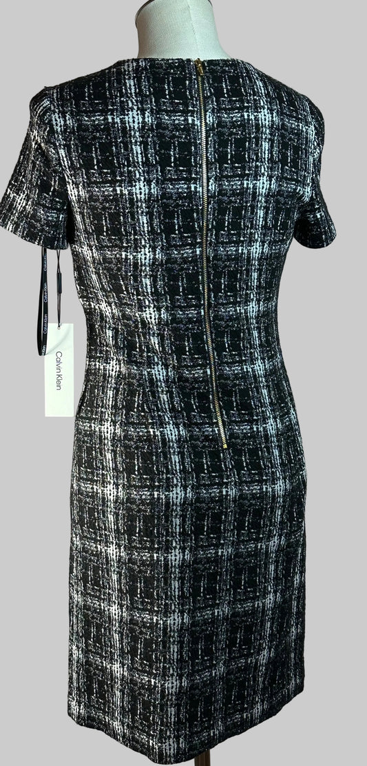 Calvin Klein - Black and White Dress - Size is 4 - BNWT