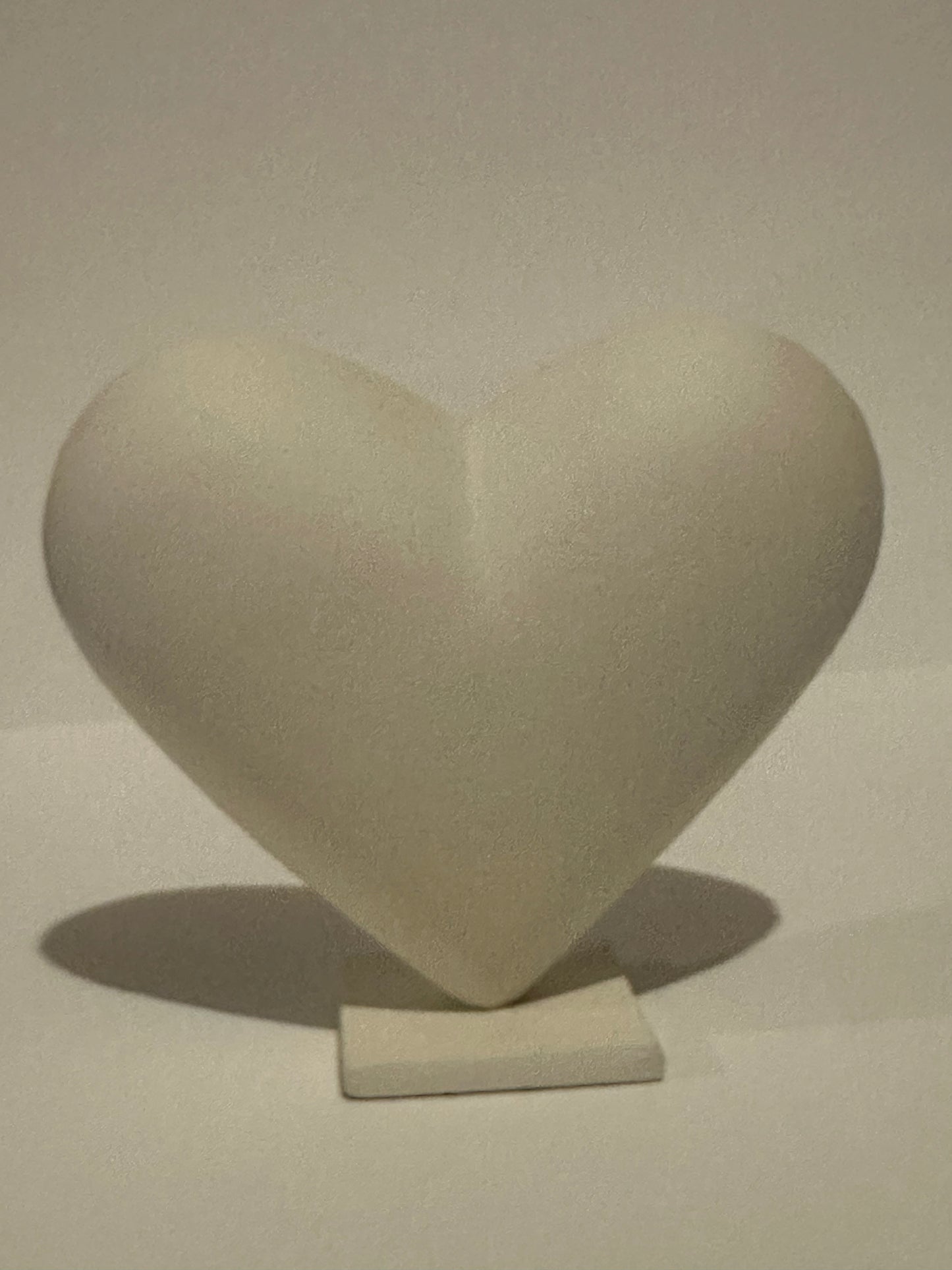 Indaba Home - Cast Aluminum Heart Statue Ivory