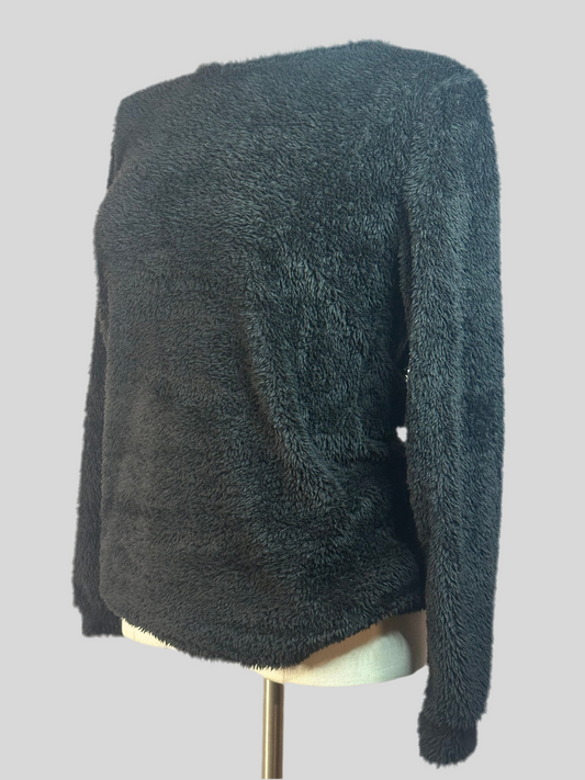 Fuzzy Black Sweater