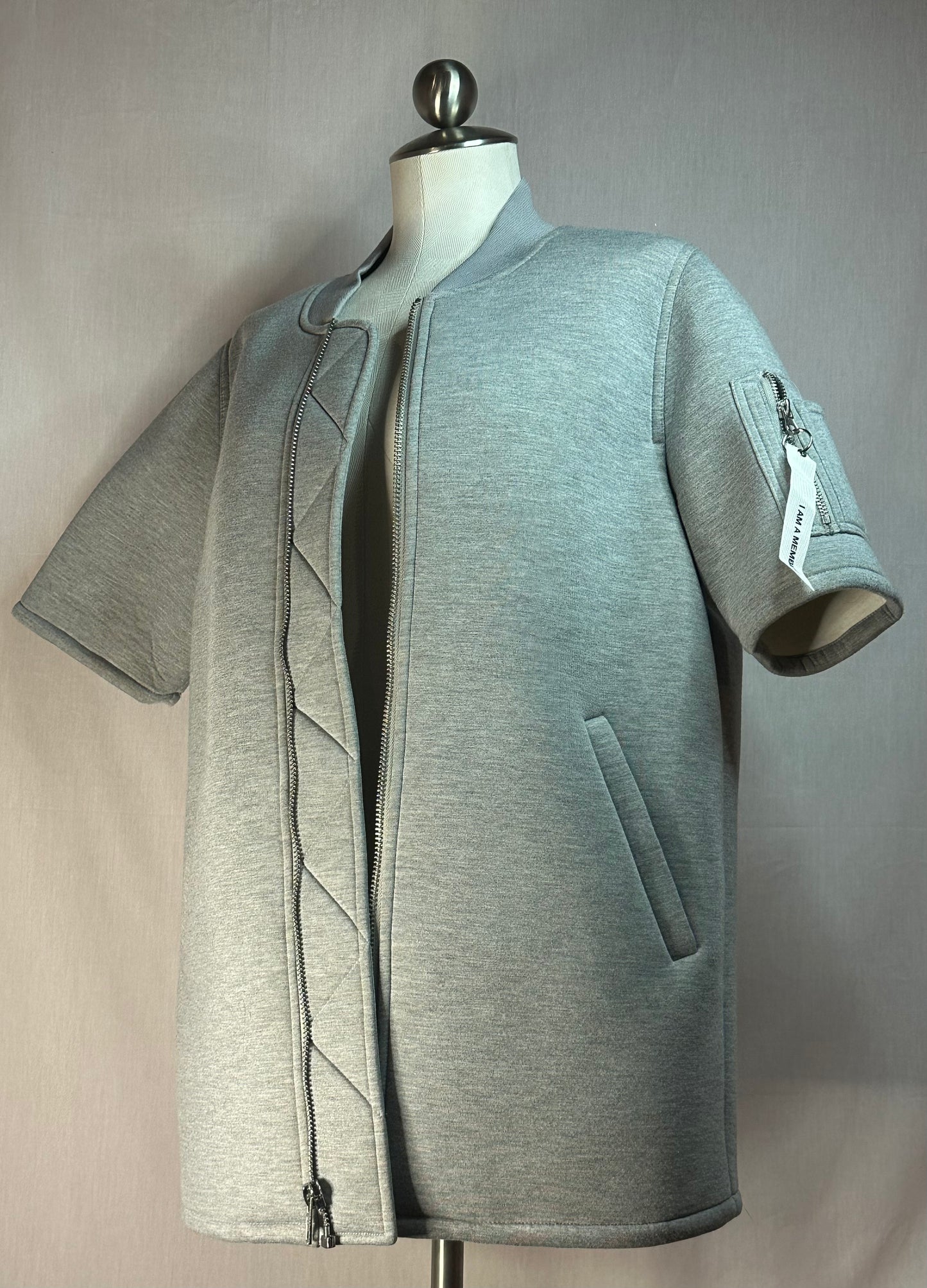 Member Only - Grey Heather Short Sleeve Jacket